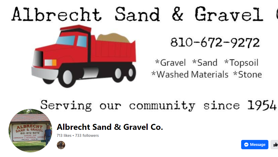 SPONSOR – Albrecht Sand & Gravel, Co.